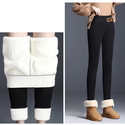 Super Thick Fleece Leggings for Women,Winter High-Waisted Leggings Fleece Lined Warm Pants,Elastic Slim Workout Yoga Tight