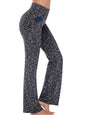 Womens Bootcut Yoga Pants Flare Legging with Pockets High Waist Lightweight Bottoms Workout Activewear Gray XL