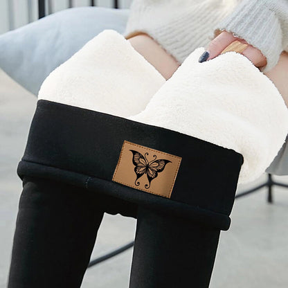 Super Thick Fleece Leggings for Women,Winter High-Waisted Leggings Fleece Lined Warm Pants,Elastic Slim Workout Yoga Tight