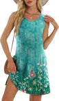 Coverup Summer Dresses for Women 2026 Eyelet Casual Loose Sleeveless Sundresses Tank Dresses with Pockets