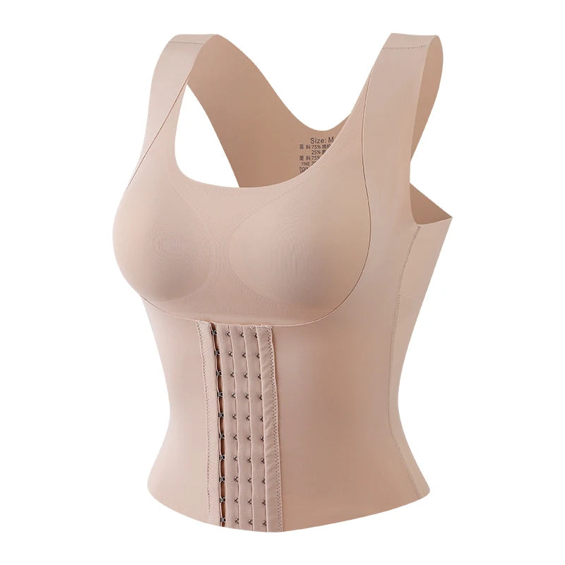 3-In-1 Waist Buttoned Bra Shapewear for Women Waist Shaper Women'S Shapewear Snatch Bra - 3-In-1 Waist Trainer Bra Daily