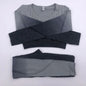 2021 New Active Wear Sets Women Workout Clothes Gym Wear Tracksuits Yoga Jogging Track Outfit Legging Long Sleeves Shirts Suits